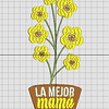 M#1 matriz mamá maceta con flores