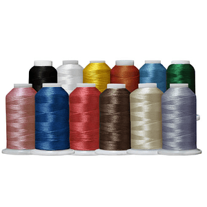 Set 12 hilos bordado cono 1.000 mts.