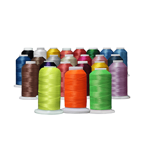 Set 24 hilos para bordar a maquina 1.000 mts.