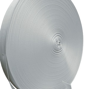 Cinta lanyard rollo 25 mm x 100  blanca mts