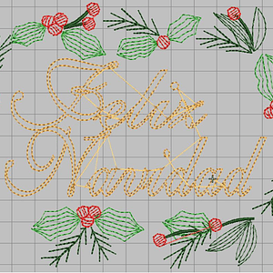 Matriz #7 tarjeta feliz navidad