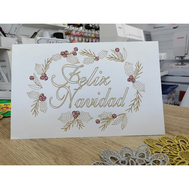 Matriz #7 tarjeta feliz navidad