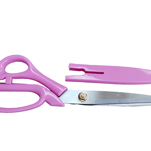 Tijera sastre 9mm rosada c/tapa