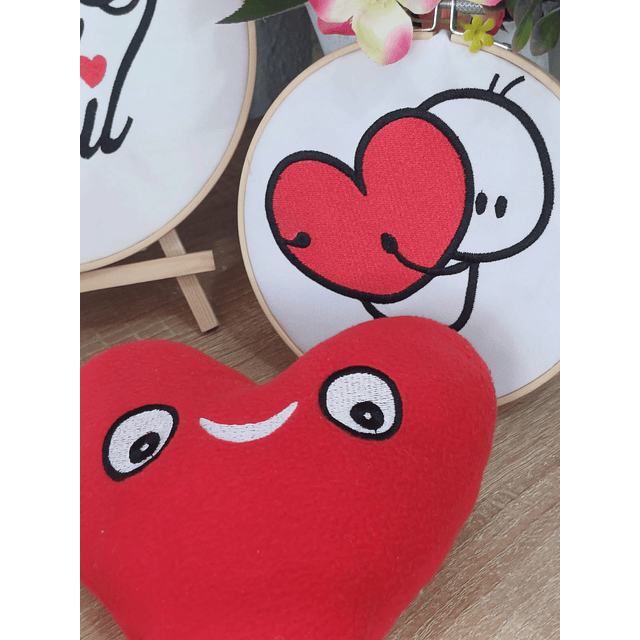 Matriz dia enamorados #15 peluche corazon carita