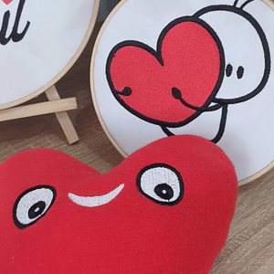 Matriz dia enamorados #15 peluche corazon carita