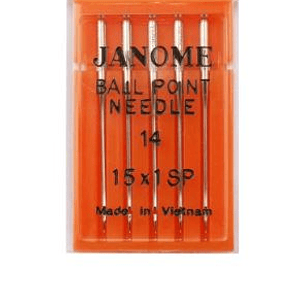 Aguja punta de bola n° 14 janome