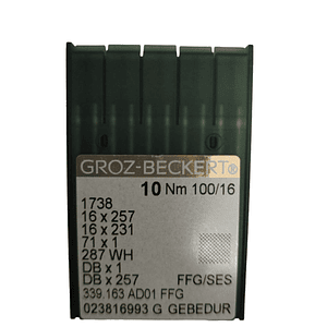 Aguja de confección talon delgado gebedur ffg