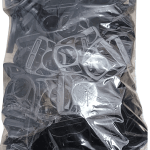 Hebilla plastica tipo d 25mm 100 uns.
