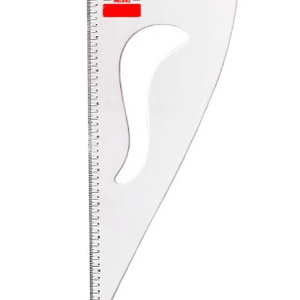 Regla escuadra transparente 5mm