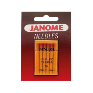 Aguja maquina punta roja n° 14 janome