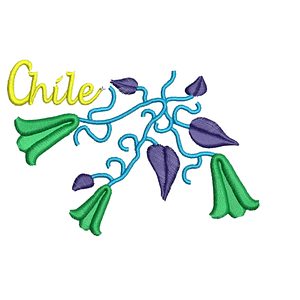 Matriz fiestas patria #4  3 copihues