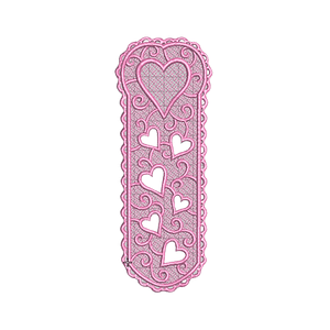 Matriz fsl marcador libro corazones rosa