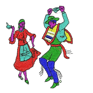 Matriz fiestas patrias #9 pareja huasos