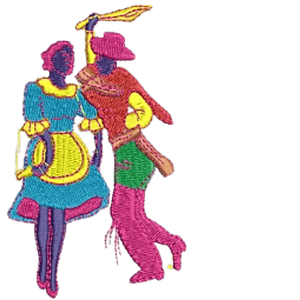 Matriz fiestas patrias #10 bandera c/dorado