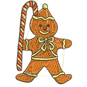 Matriz navideña #3 galleta gengibre con baston