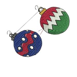 Matriz navideña #6 2 esferas