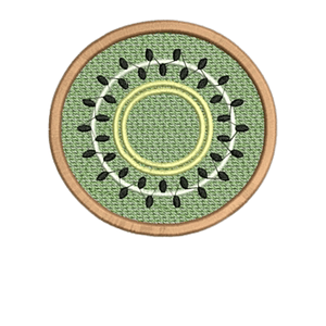 Matriz encaje libre posavaso kiwi