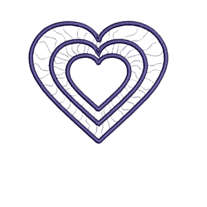 Matriz encaje libre corazón #1