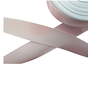 Cinta de raso doble cara blanca 25mm x 25 mts.