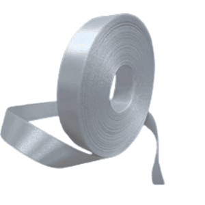 Cinta de raso 20 mm x 46 mts.  blanca