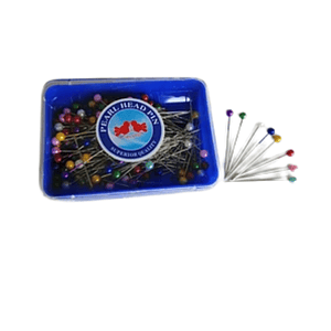 Alfileres cabeza perla 38mm cj. 144 und.