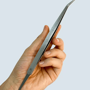 Pinza de acero inoxidable con corta hilo