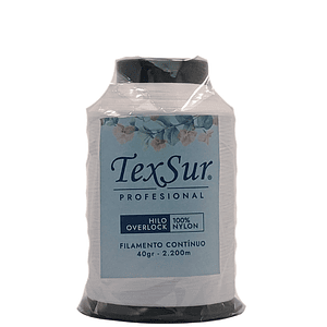 Hilo overlock  blanco 40 gr 100% nylon