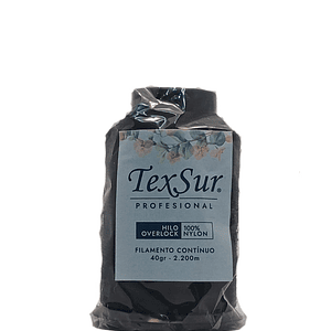 Hilo overlock negro 40 gr. 100% nylon