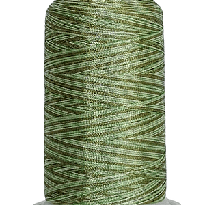 M046 hilo de bordar matizado texsur verde 1000 mts.