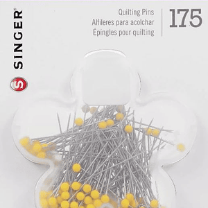 Alfileres acolchar cabeza amarilla tam 28 175 un.