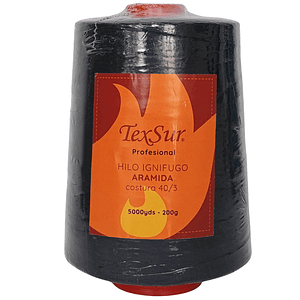 1010cig hilo coser aramida 40/3 negro 5000 yds.