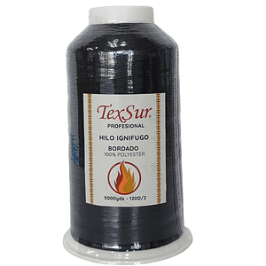 1010big hilo bordar ignifugo negro 5000 yds.