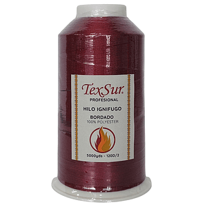 1504big hilo bordar ignifugo burdeo 5000 yds.