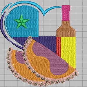 Matriz fiestas patrias #31 vino empanadas
