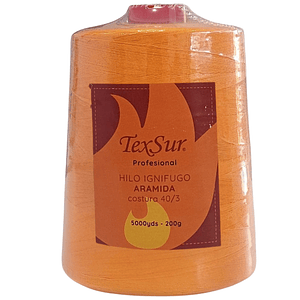 1272cig hilo coser aramida 40/3 naranja  5000 yds.