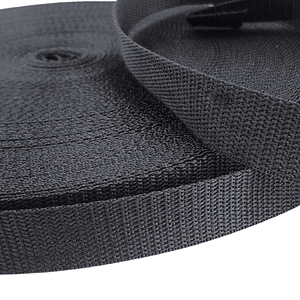 Cinta negra para mochilas de 30 mm x 50mt