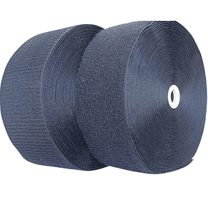 Velcro negro 100 mm x rollo 25 mt.
