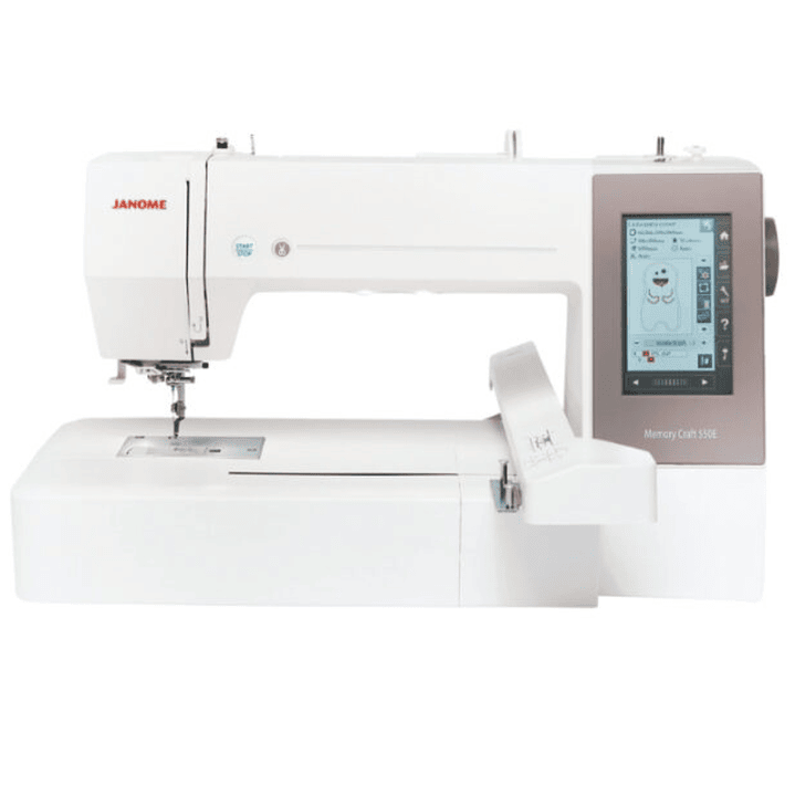 Bordadora janome mc550 + set 24 hilos bordado 1.000 mts. 2