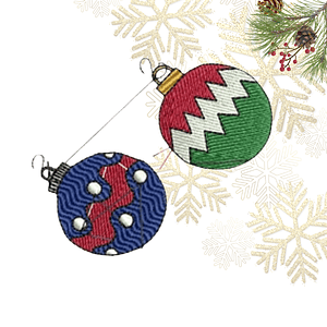 Matriz navideña #6 2 esferas