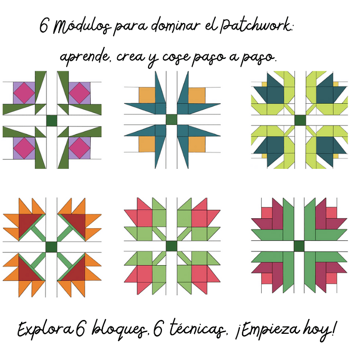 Pack 6 modulos patchwork 3
