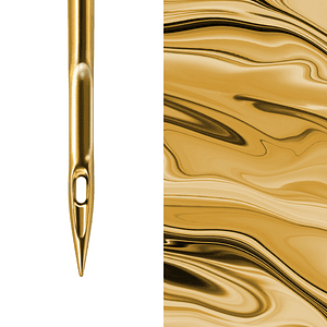 Aguja bordar gebedur lurex san1 #70 paleta