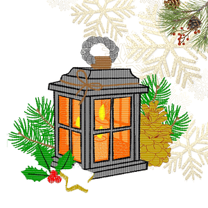 Matriz #12 lampara navideña