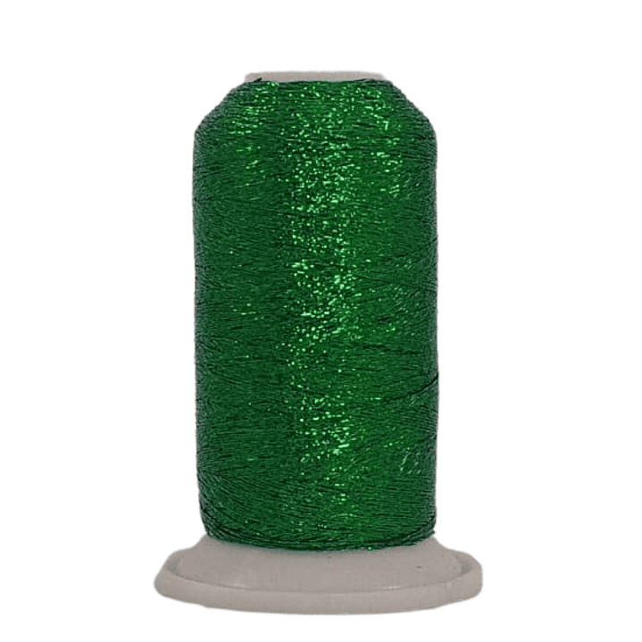 Fmx3150 hilo de bordar glitter  verde texsur 1000 mts. 1