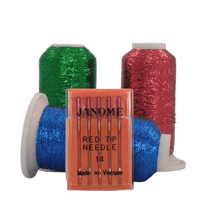 Pack #4 bordado navideno glitter 2