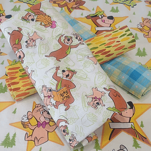 Set 4 telas 100% algodón patchwork 1 mt.