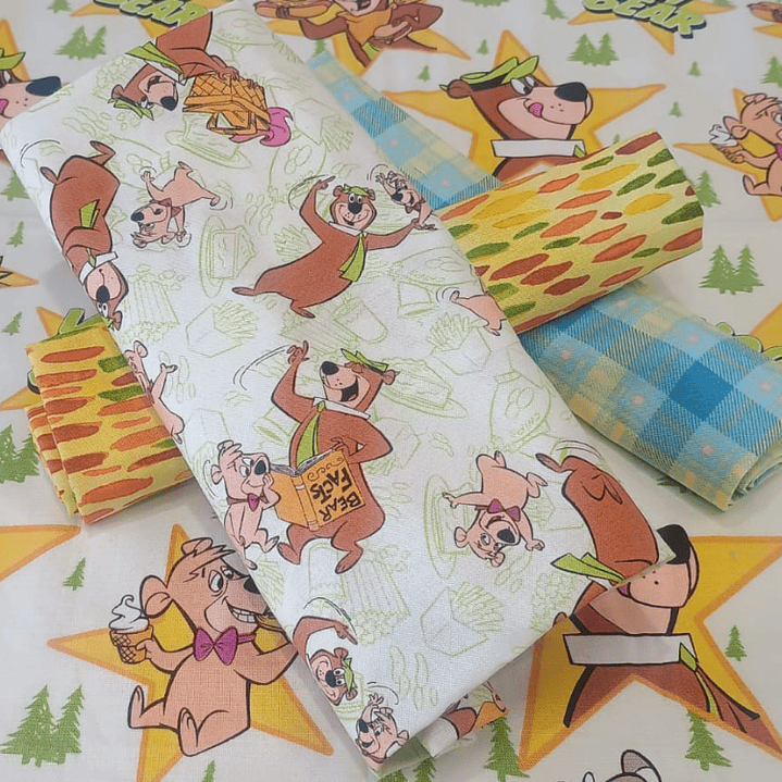 Set 4 telas 100% algodón patchwork 1 mt. 1