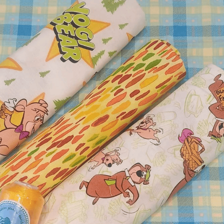 Set 4 telas 100% algodón patchwork 1 mt. 3