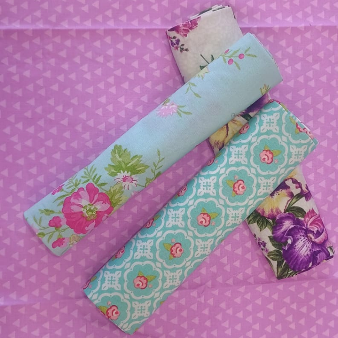 Set 4 telas 100% algodón patchwork 1 mt. 2