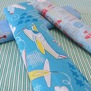 Set 4 telas 100% algodón patchwork 1 mt.