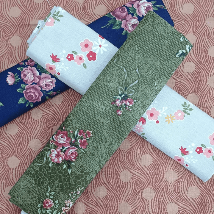 Set 4 telas 100% algodon patchwork 1 mt. 3